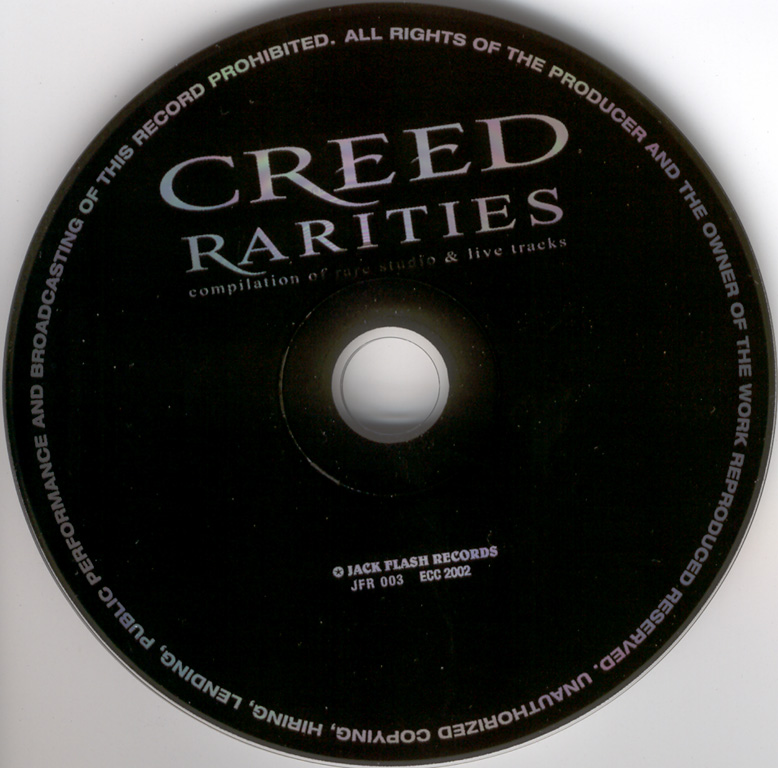 Creed  Rarities (bootleg)  cd